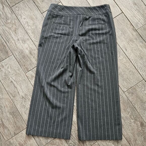 Apt. 9 Ava Stretch Gray Pin-Striped Capri Dress Pants Size 10 - Picture 8 of 8